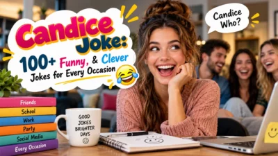 : Candice joke graphic with funny and clever jokes for every occasion